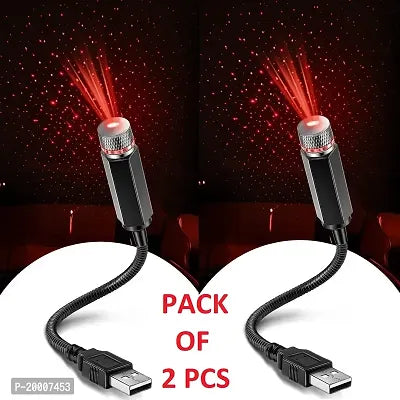 Auto Roof Star Projector USB Car LED Laser Light (Pack of 2)