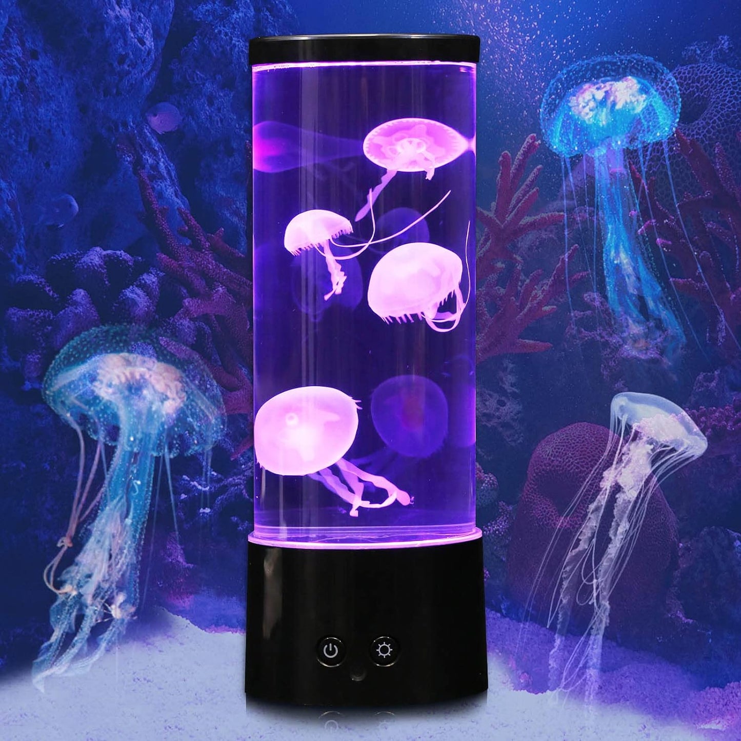 Luxora Jellyfish Lamp with 16 Color Changing LEDS and 4 Mode