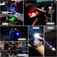 Rechargeable Aircraft LED Bike Strobe Flasher Accessories 3 Colors Exterior Lights Pack of 2