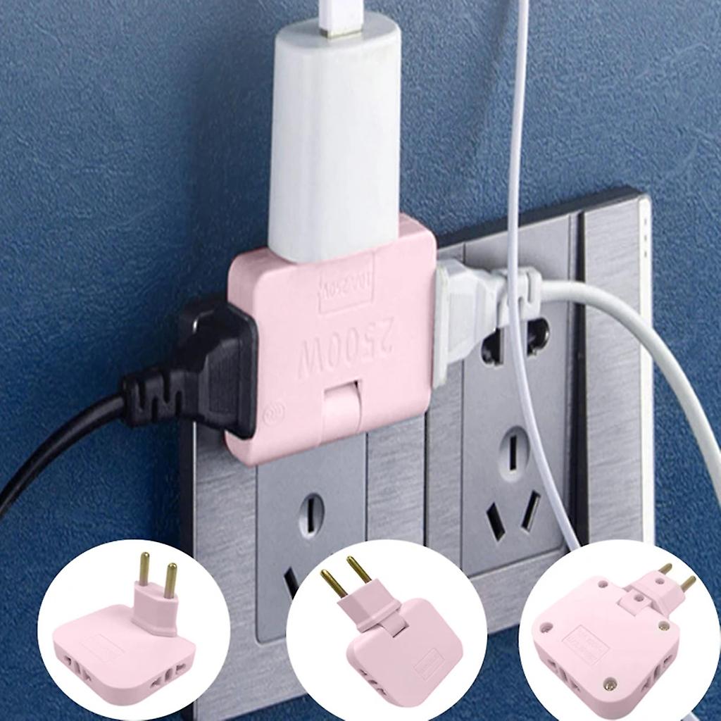 3 in 1 Adapter Rotatable Adaptor Mini Slim Wireless Outlet Adapter ( pack of 2 )